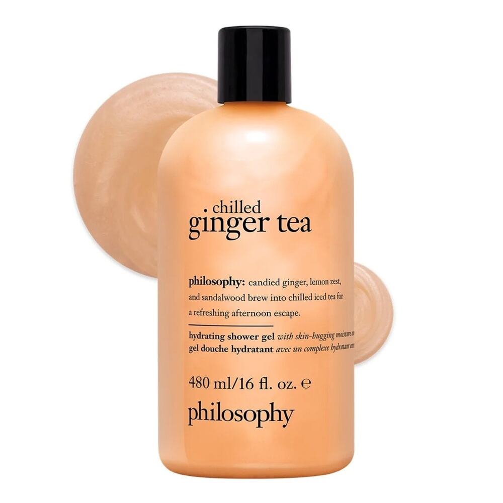 NEW! Philosophy Chilled Ginger Tea Hydrating Shower Gel 16oz